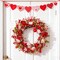 18.8-Inch Valentine’s Day Wreath – Red & Pink Tulip Floral Wreath with Berry Accents for Front Door, Wedding, Anniversary, and Party Décor